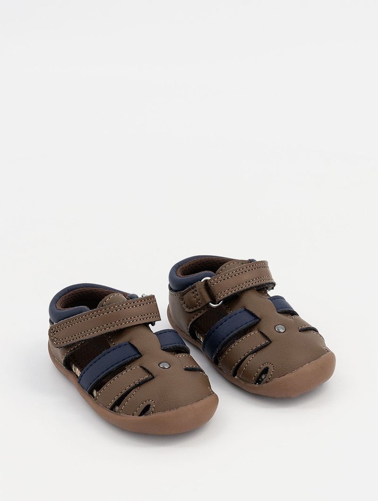 MyRunway Shop Wooliesbabes Brown Leather Sandals for Kids from